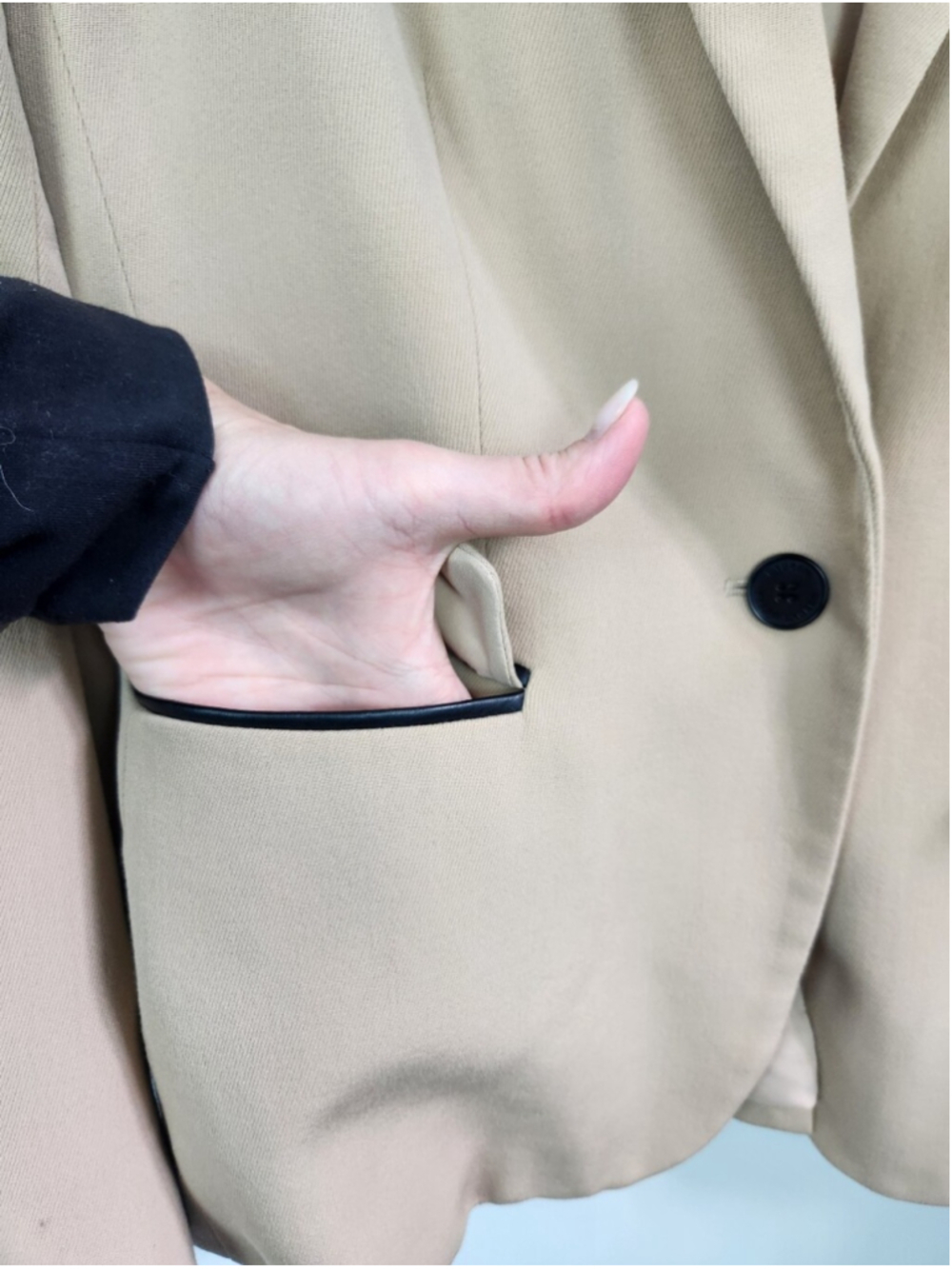 Ralph Lauren Beige Wool Blazer Suit Jacket Size 10 Preppy Heritage Professional - Picture 4 of 13